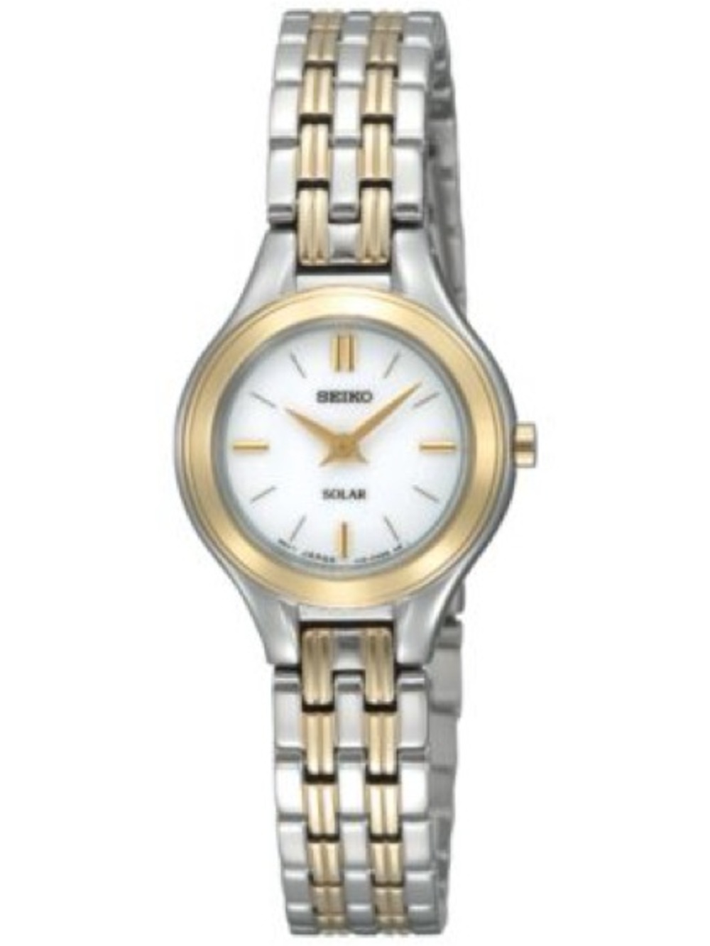 Women's Solar Two-Tone Stainless Steel Bracelet Watch 22mm